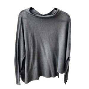 ALEMBIKA Oversized Knit Trapeze Sweater Top Lagenlook, Size Medium **Flaw**